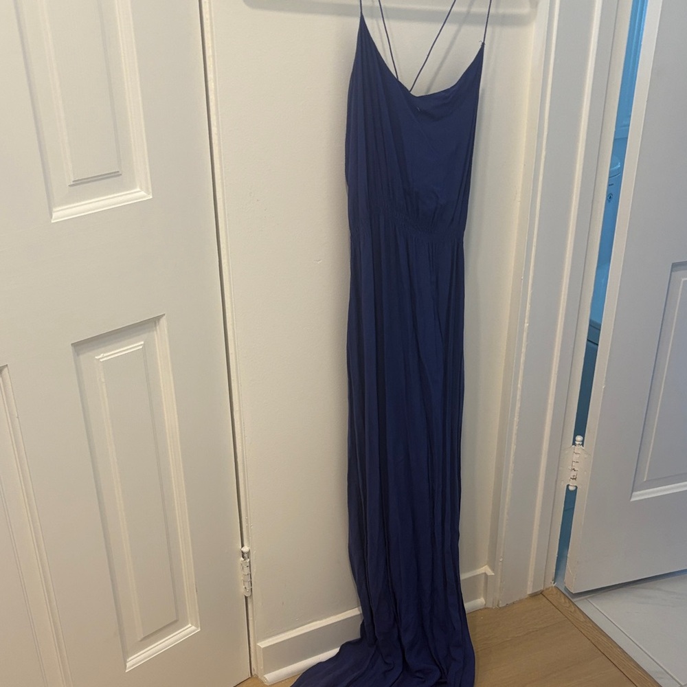 Elegant Blue Maxi Dress